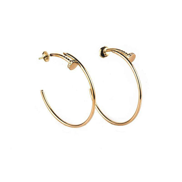 ˇSirae GemˇJUSTE EARRINGS GOLD DIAMONDS 1.8MM
