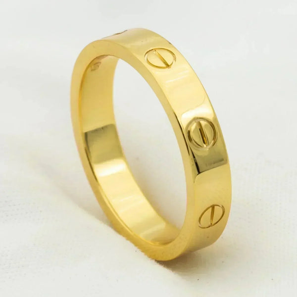 ˇSirae GemˇLOVE RING 4MM 1 DIAMOND GOLD