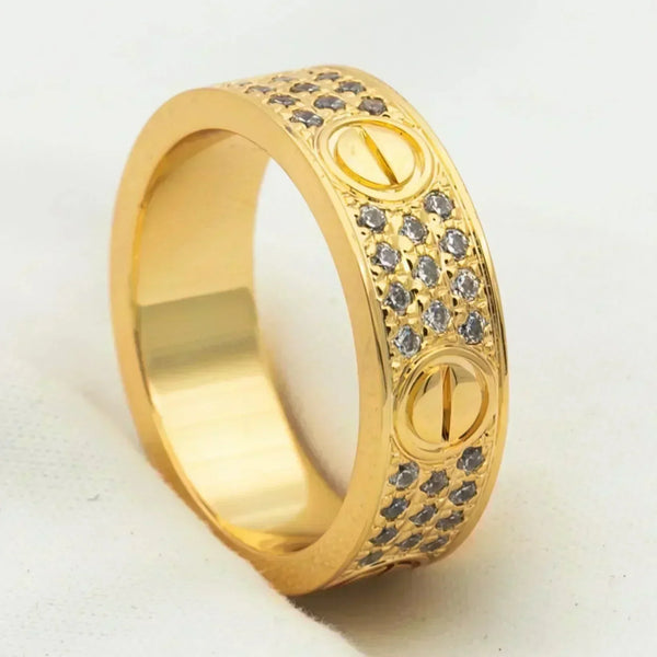 ˇSirae GemˇLOVE RING 5.5MM DIAMONDS PAVED