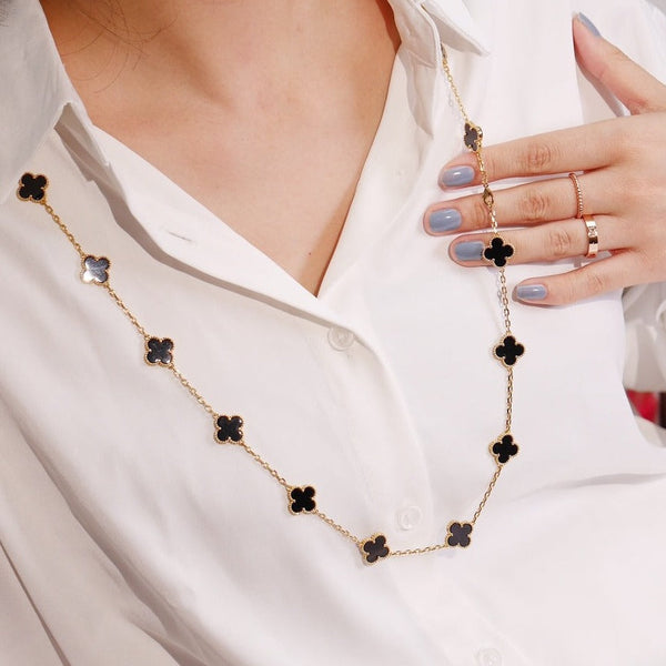 ˇSirae GemˇCLOVER 20 MOTIFS ONYX ROSE GOLD