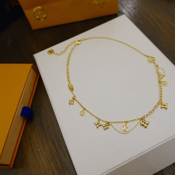 ˇSirae GemˇBLOOMING SUPPLE NECKLACE BRASS