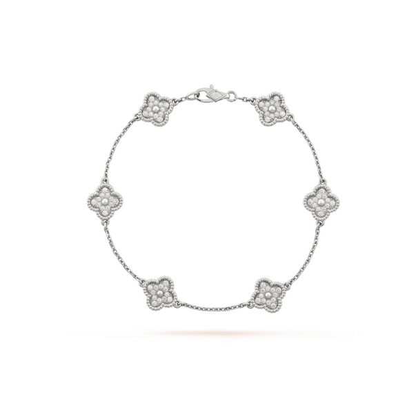ˇSirae GemˇCLOVER 6 MOTIF DIAMOND BRACELET