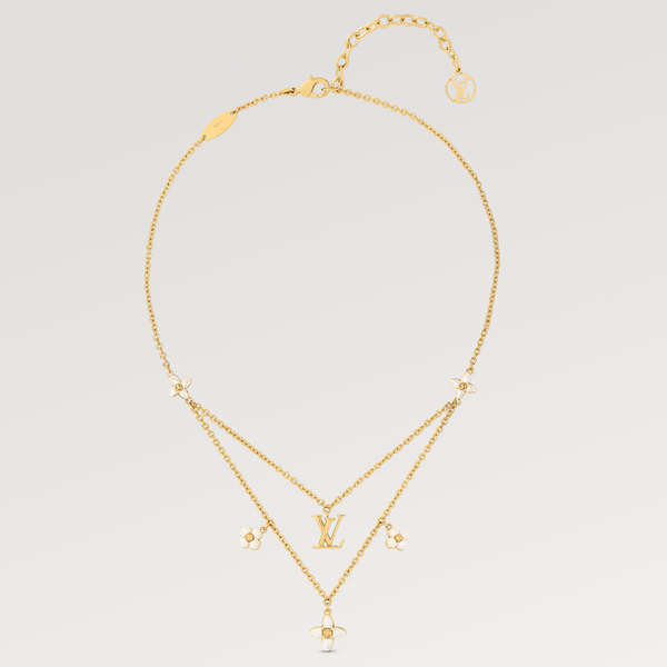 ˇSirae GemˇFLOWERGRAM GOLD MOP DOUBLE ROW NECKLACE