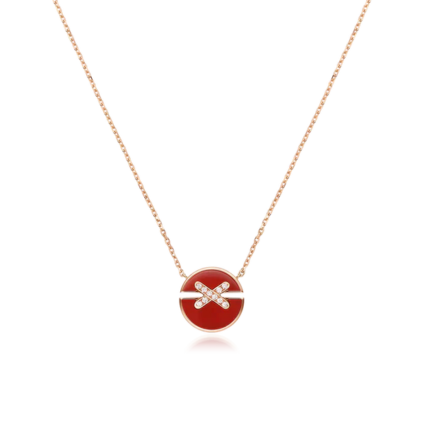 ˇSirae GemˇJEUX DE ROSE GOLD DIAMOND NECKLACE