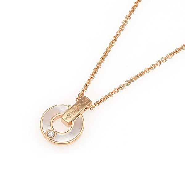 ˇSirae GemˇGARI NECKLACE PINK GOLD MOP