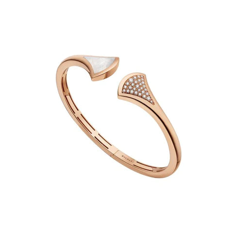 ˇSirae GemˇDREAM BRACELET OPEN PINK GOLD MOP DIAMOND