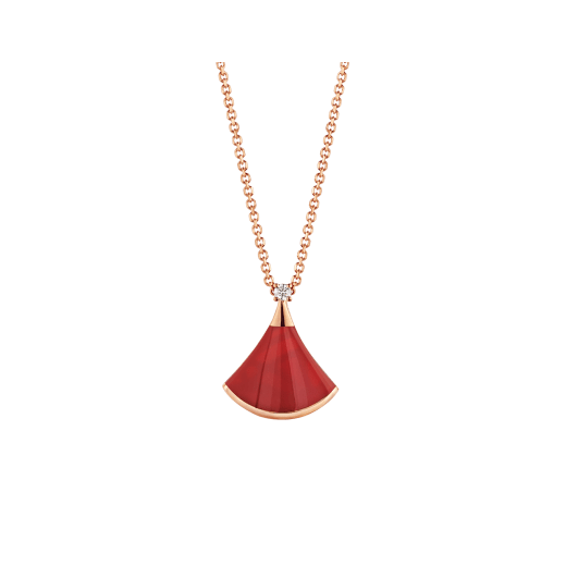 ˇSirae GemˇDREAM NECKLACE CARNELIAN 1 DIAMOND