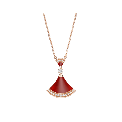 ˇSirae GemˇDREAM NECKLACE CARNELIAN DIAMOND