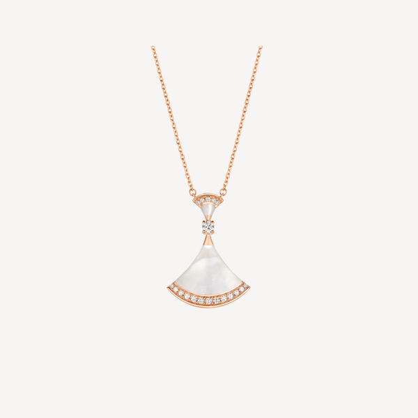 ˇSirae GemˇDREAM NECKLACE MOP PINK GOLD DIAMOND