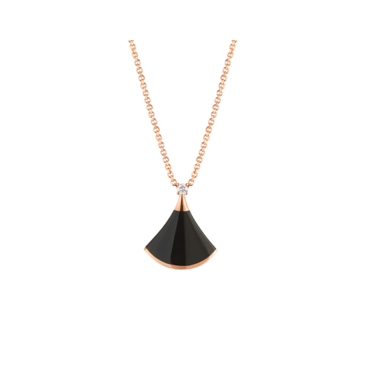 ˇSirae GemˇDREAM NECKLACE ONYX 1 DIAMOND