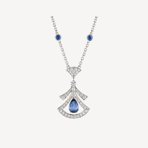 ˇSirae GemˇDREAM NECKLACE AGATE DIAMOND SILVER
