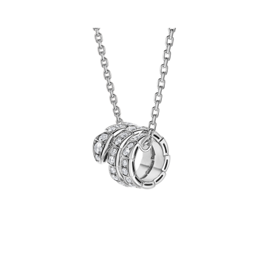 ˇSirae GemˇSERPENTI  NECKLACE DOUBLE RING DIAMOND