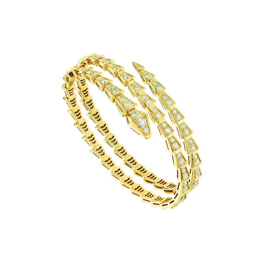 ˇSirae GemˇSERPENTI BRACELET GOLD DIAMOND DOUBLE ROW