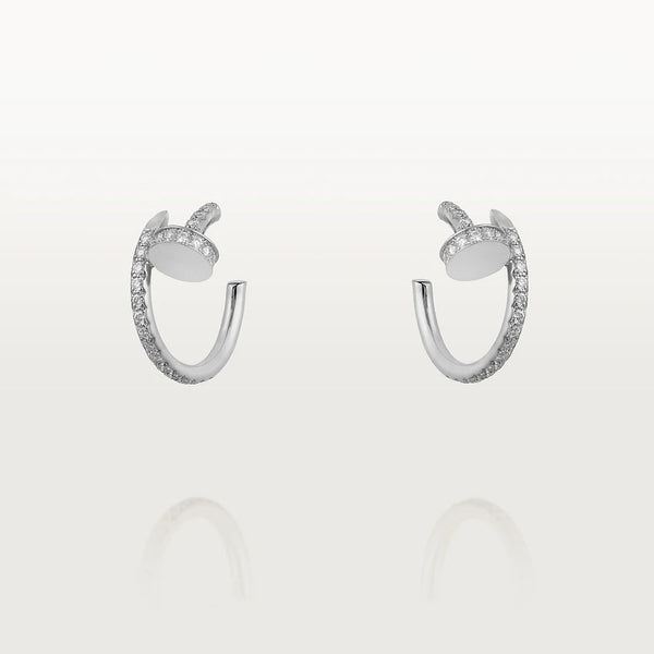 ˇSirae GemˇJUSTE EARRINGS 12.75MM SILVER DIAMOND