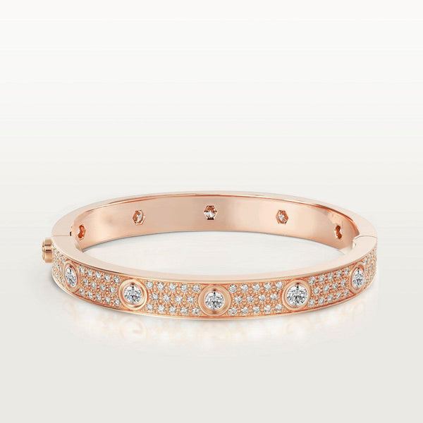 ˇSirae GemˇLOVE BRACELET 6.1MM DIAMOND-PAVED 10 BIG DIAMONDS