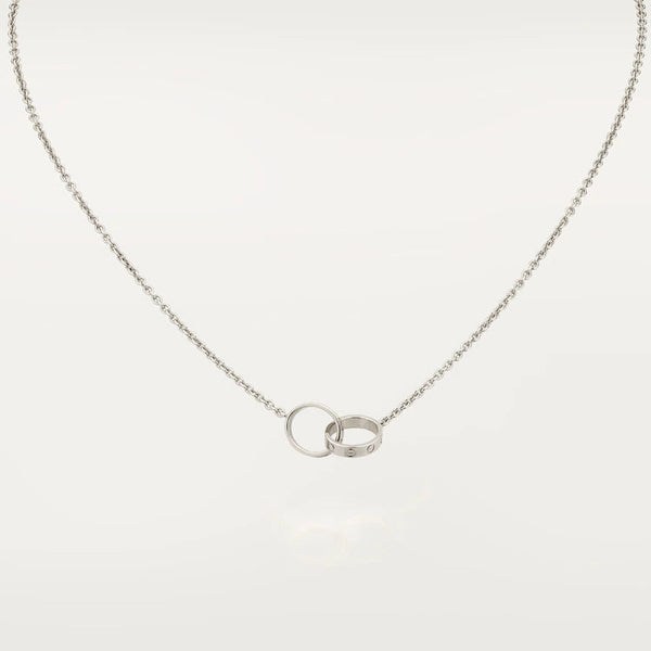 ˇSirae GemˇLOVE NECKLACE PINK GOLD AND SILVER