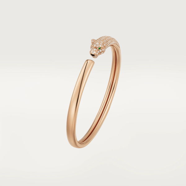 ˇSirae GemˇPANTHERE ROSE GOLD DIAMOND OPEN BRACELET