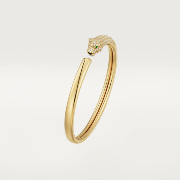ˇSirae GemˇPANTHERE GOLD DIAMOND OPEN BRACELET