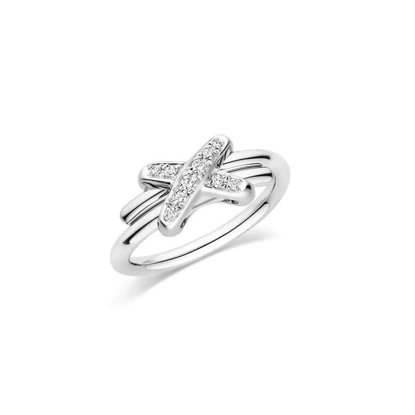 ˇSirae GemˇJEUX DE SILVER DIAMOND RING