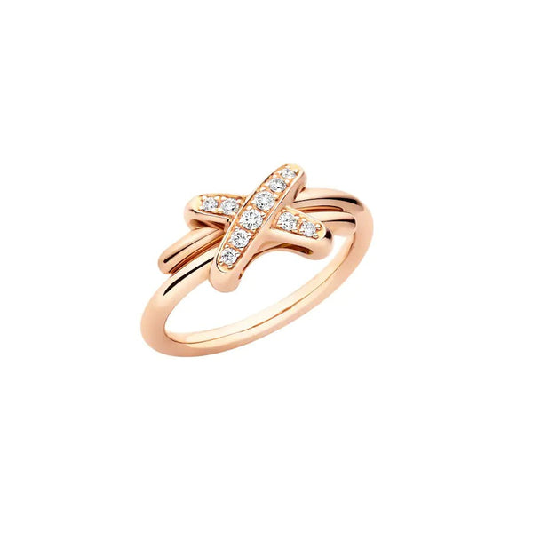 ˇSirae GemˇJEUX DE PINK GOLD DIAMOND RING
