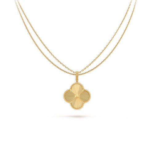 ˇSirae GemˇCLOVER 25MM PEDANT NECKLACE GOLD