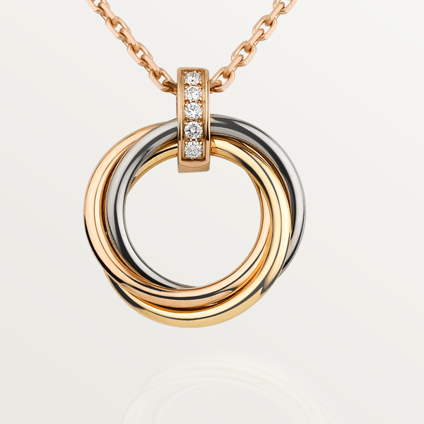 ˇSirae GemˇTRINITY NECKLACE GOLD  DIAMONDS