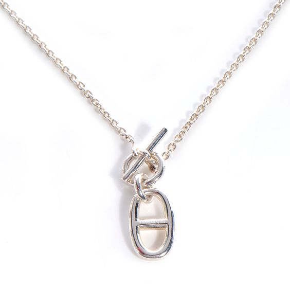 ˇSirae GemˇHM CHAINE D'ANCRE PENDANT NECKLACE STERLING SILVER