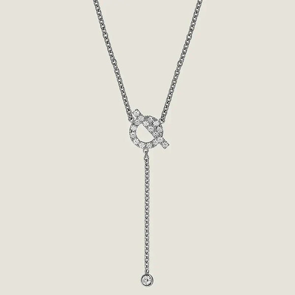 ˇSirae GemˇFINESSE SILVER DIAMOND NECKLACE