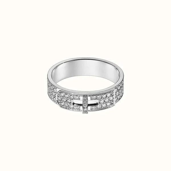 ˇSirae GemˇKELLY SILVER DIAMOND RING