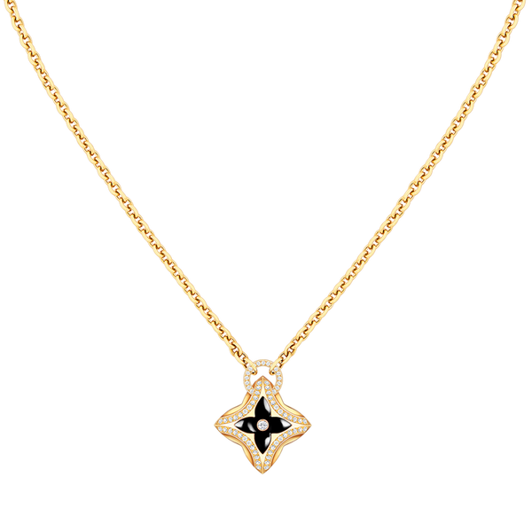 ˇSirae GemˇSTAR PEDANT PINK GOLD DIAMOND NECKLACE