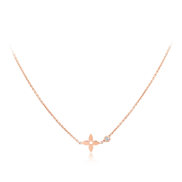 ˇSirae GemˇBLOSSOM PENDANT PINK GOLD AND DIAMOND