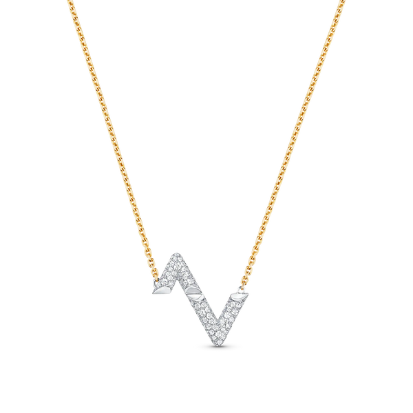ˇSirae GemˇVOLT SILVER DIAMOND PEDANT NECKLACE