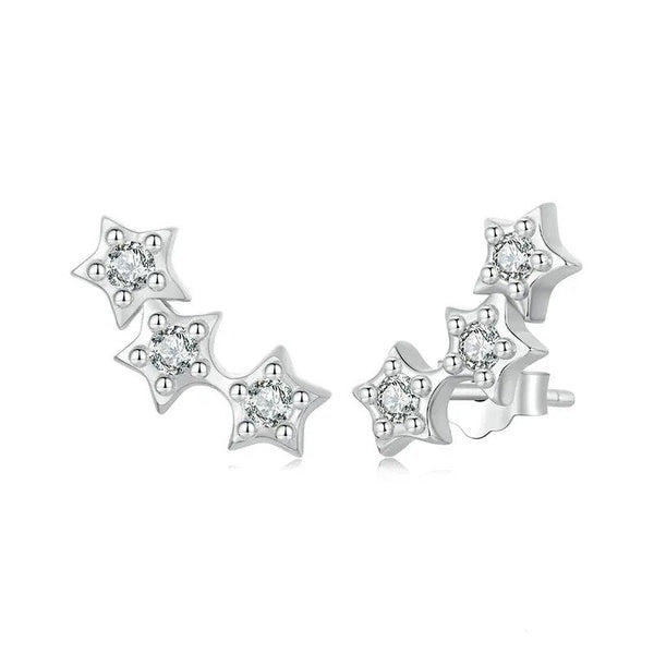 ˇSirae GemˇSilver Tiny Star Earrings Studs Teen Girls