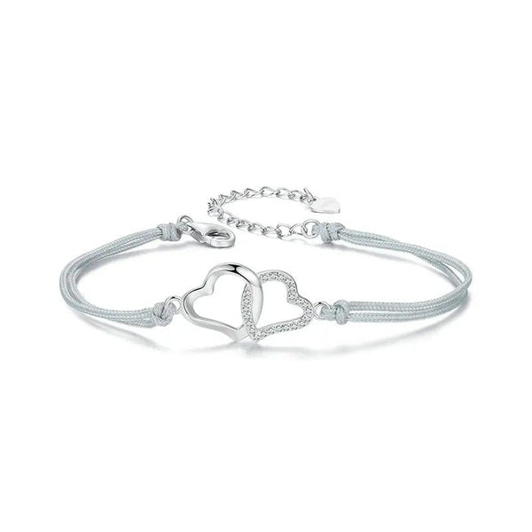 ˇSirae GemˇDainty Gray Rope Link Chain Bracelet for Women Teen Girls