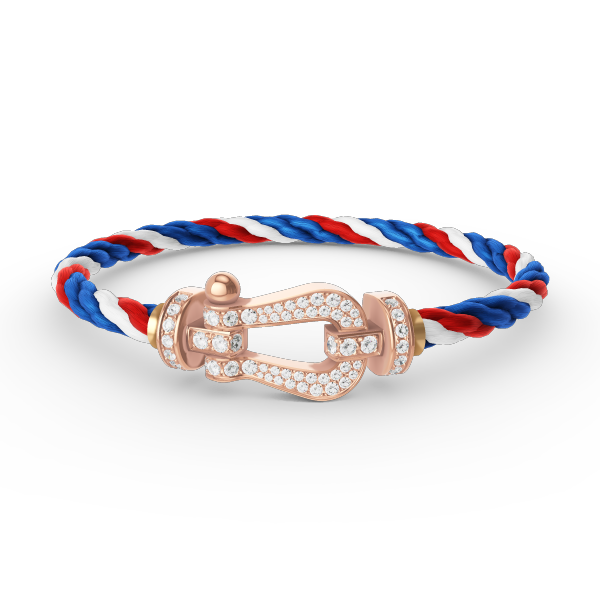 ˇSirae GemˇFORCE LARGE HORSESHOE FULL DIAMOND BRACELET ROSE GOLD