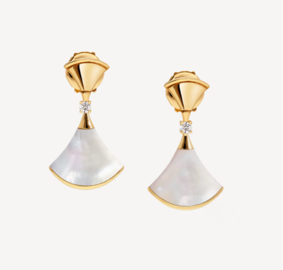 ˇSirae GemˇDREAM MOP 1 DIAMOND EARRINGS