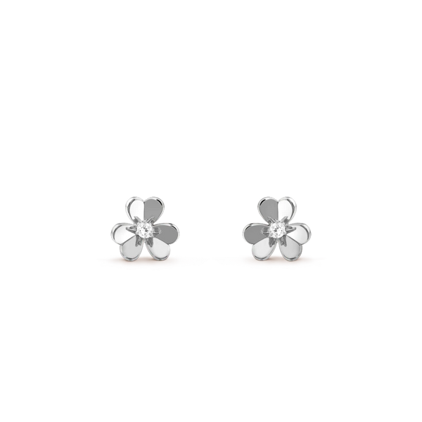 ˇSirae GemˇFRIVOLE MINI SILVER FLOWER EARRINGS