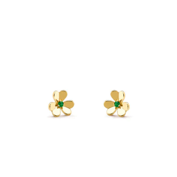 ˇSirae GemˇFRIVOLE  FLOWER MALACHITE EARRINGS