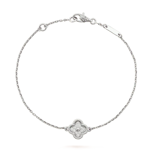 ˇSirae GemˇCLOVER  SINGLE FLOWER BRACELET SILVER