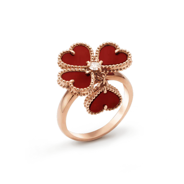ˇSirae GemˇSWEET CLOVER CARNELIAN RING