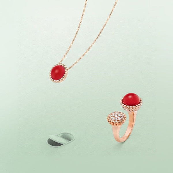 ˇSirae GemˇPERLEE COULEURS DIAMOND ROSE GOLD BETWEEN THE FINGER RING