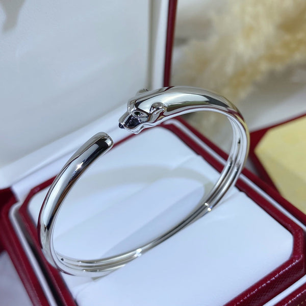 ˇSirae GemˇPANTHERE SILVER OPEN BRACELET